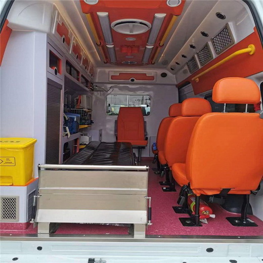 甘肃庆阳市人民医院私人救护车出租到红阳机械厂职工医院出租救护车一般多少钱一辆