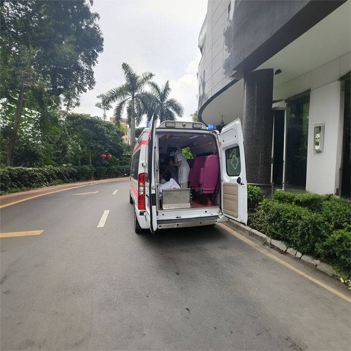 兰州区总医院租用私人救护车到海口市职业防治所 救护车哪里有出租