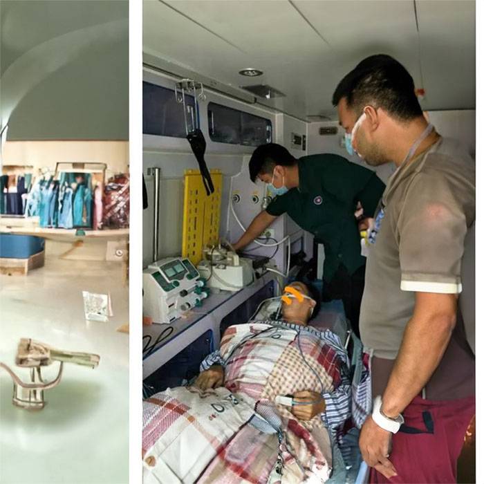 甘肃兰州正规120救护车租赁到湛江市遂溪县 救护车一次多少钱