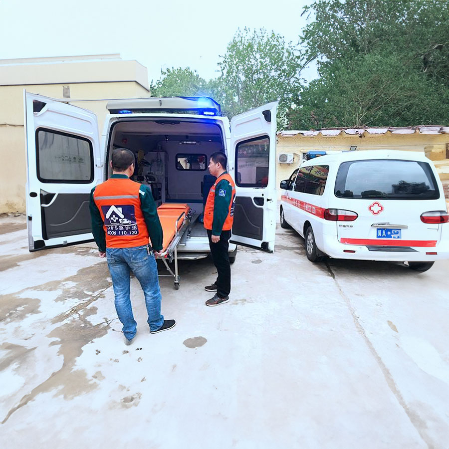 兰州三爱堂医院租赁私人救护车到重庆港口医院 哪里有120救护车出租公司